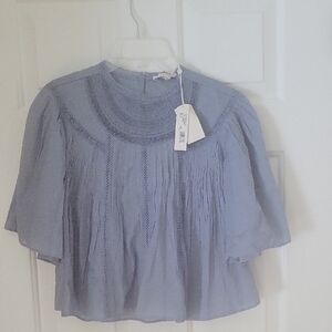 NEW! Rebecca Taylor Light Blue Blouse